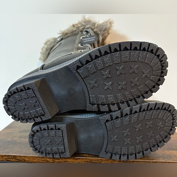 London Fog Women’s Melton 2 Black/Gray Snowboot NWT Sizes 7&8 available - Picture 9 of 11